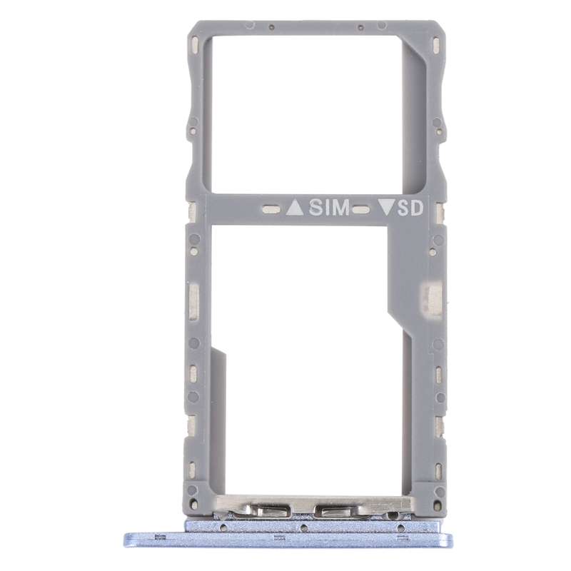 For TCL 10 SE T766H Original SIM Card Tray + SIM / Micro SD Card Tray(Black)