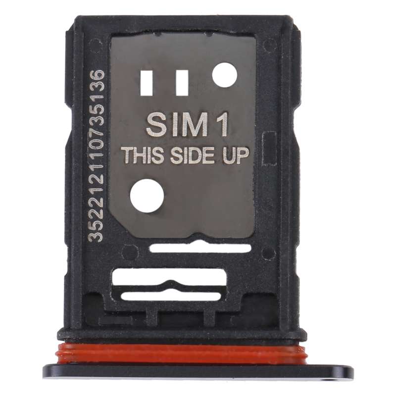 For TCL 10 Pro Original SIM Card Tray + SIM / Micro SD Card Tray(Black)