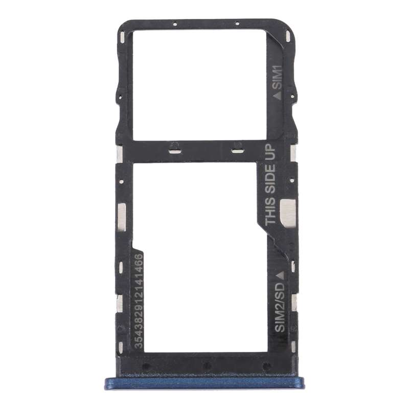 For TCL 20 R 5G Original SIM Card Tray + Micro SD Card Tray(Black)