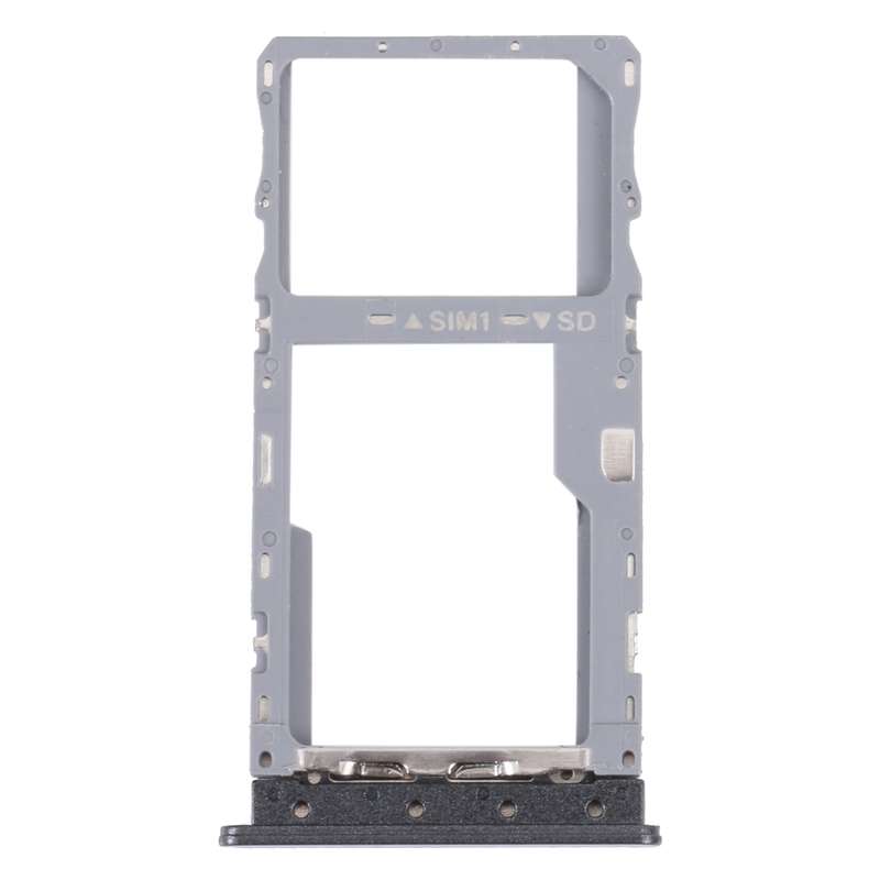 For TCL 20 XE Original SIM Card Tray + Micro SD Card Tray(Black)