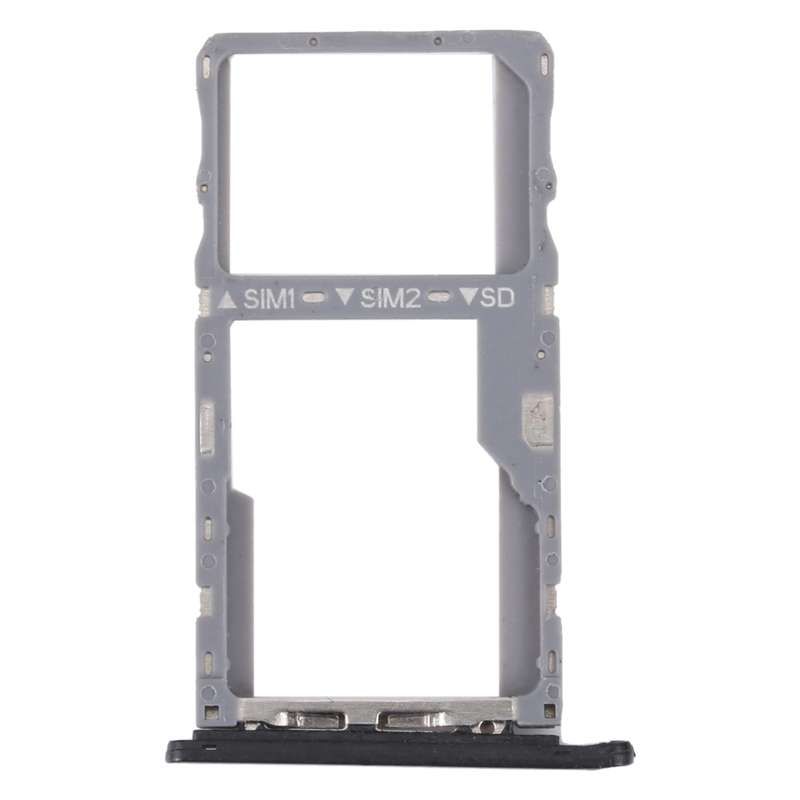 For Alcatel 1V 2020 Original SIM Card Tray + SIM / Micro SD Card Tray (Black)
