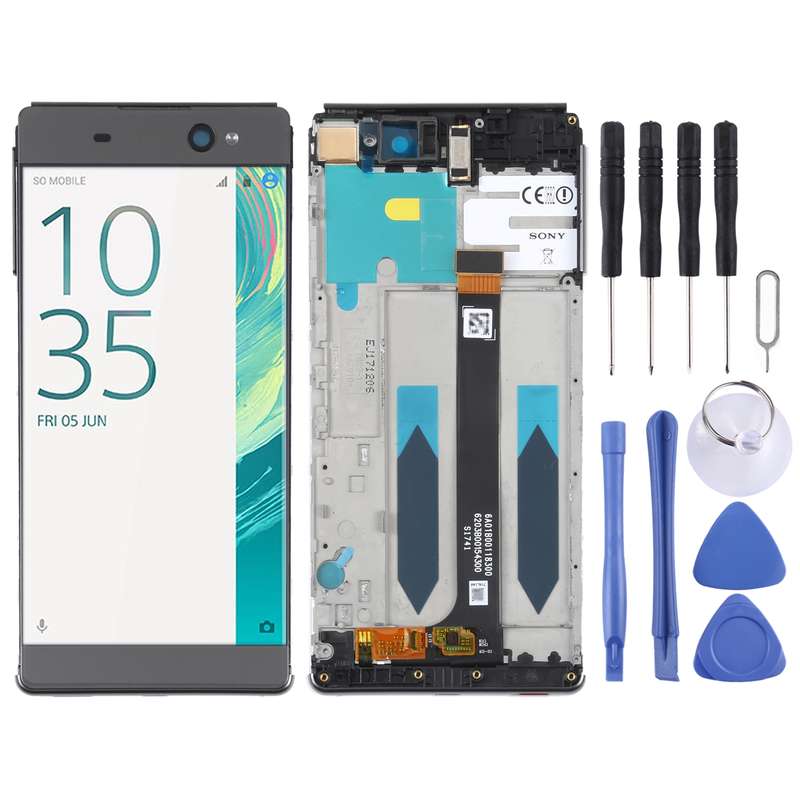 Original LCD Screen For Sony Xperia XA Ultra F3212 Digitizer Full Assembly with Frame(Black)