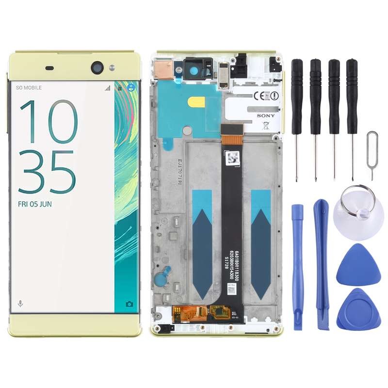 Original LCD Screen For Sony Xperia XA Ultra F3212 Digitizer Full Assembly with Frame(Black)