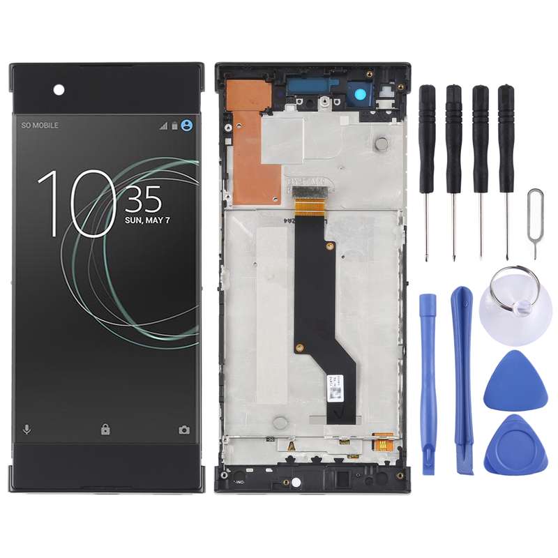 Original LCD Screen For Sony Xperia XA1 G3116 Digitizer Full Assembly with Frame(Gold)