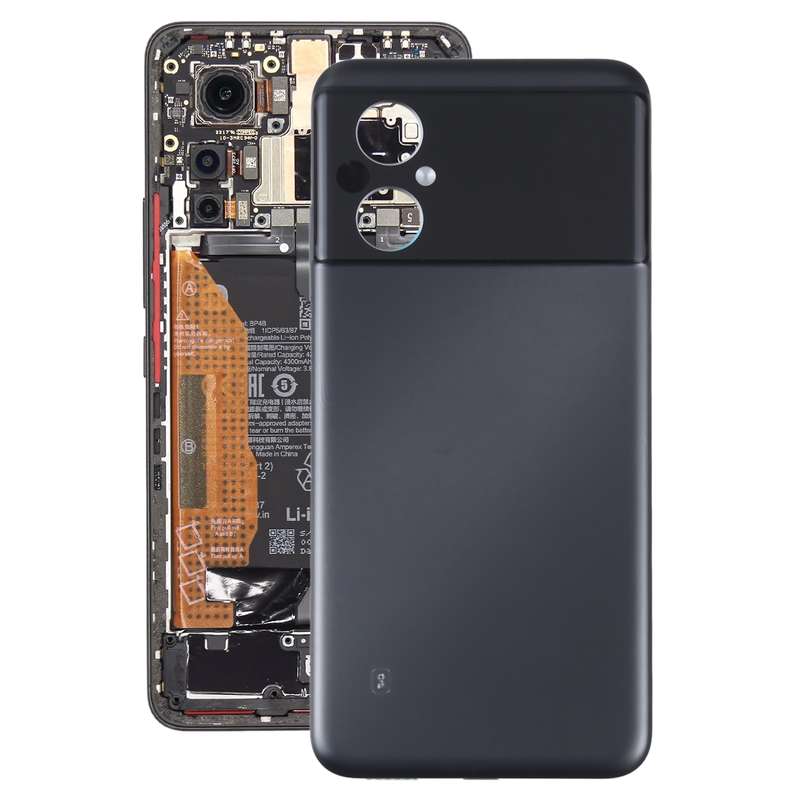 For Xiaomi Poco M5 / Poco M5 India Original Battery Back Cover(Black)
