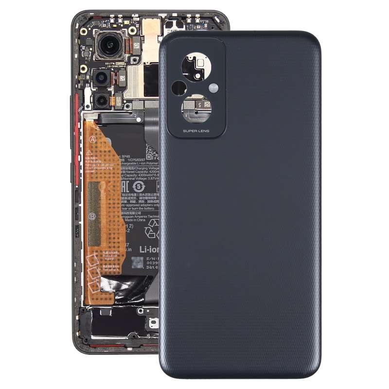 For Xiaomi Redmi 11 Prime Original Battery Back Cover(Black)