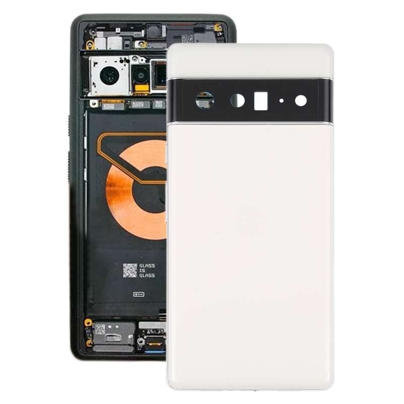 For Google Pixel 6 Pro Battery Back Cover with Middle Frame(Black)