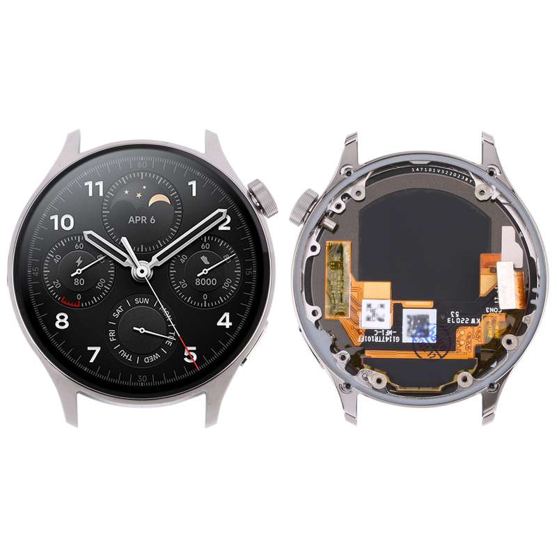 Original LCD Screen For Xiaomi Watch S1 Pro Digitizer Full Assembly with Frame (Black)