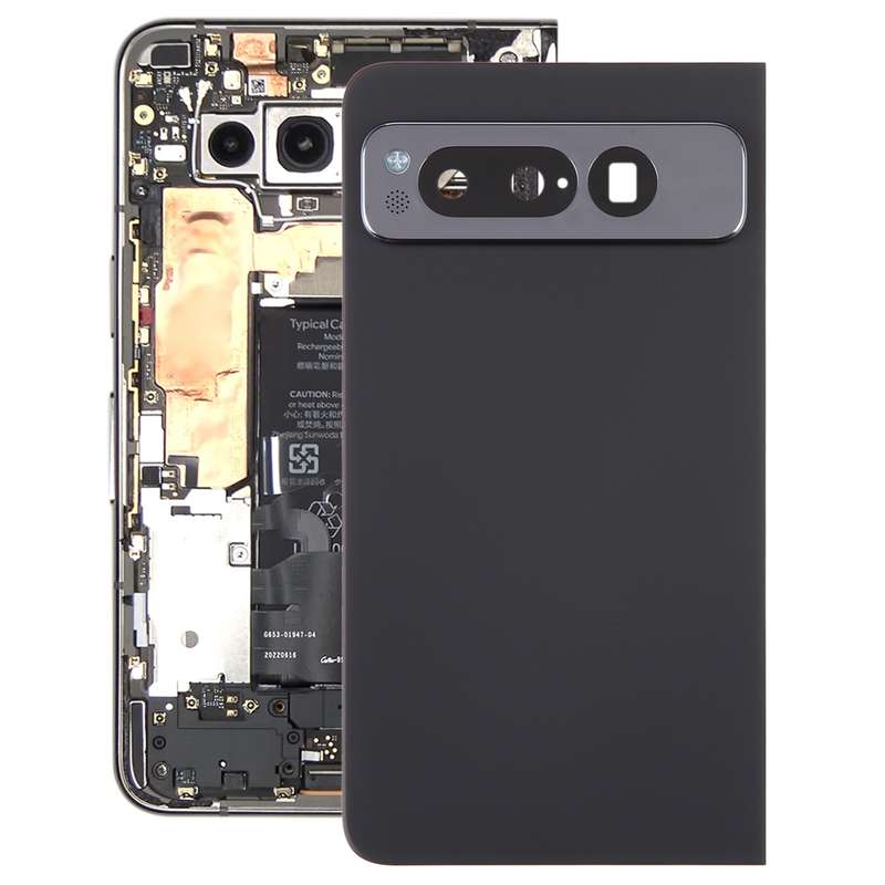 For Google Pixel Fold Original Battery Back Cover with Camera Lens Cover(Black)