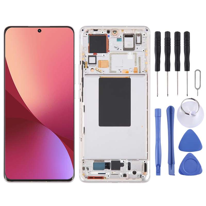 For Xiaomi 12 Pro / 12S Pro AMOLED Original LCD Screen Digitizer Full Assembly with Frame (Blue)