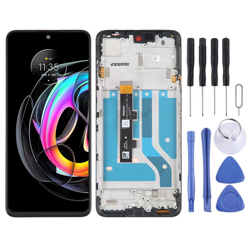 Original OLED LCD Screen For Motorola Edge 20 Fusion / Edge 20 Lite Digitizer Full Assembly with Fra