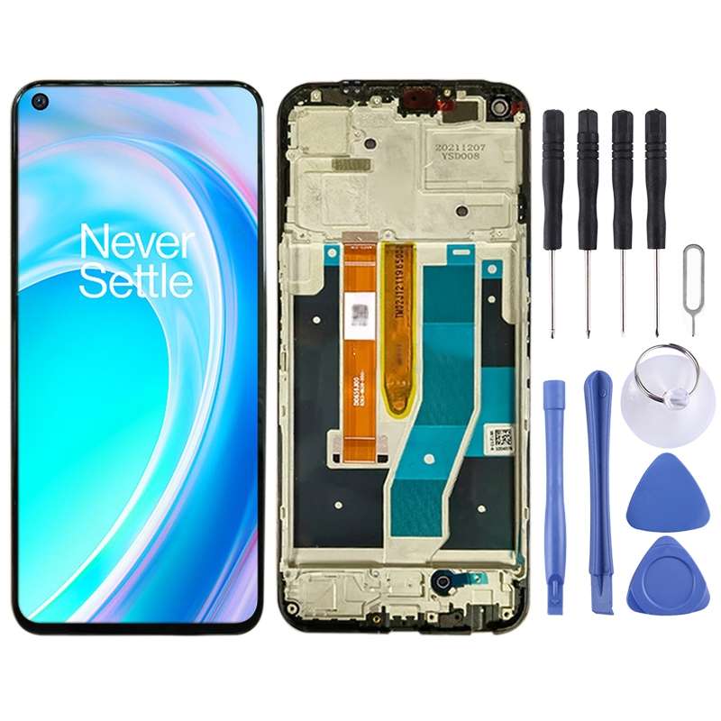 IPS LCD Screen for OnePlus Nord CE 2 Lite 5G CPH2381 CPH2409 Digitizer Full Assembly with Frame (Bla