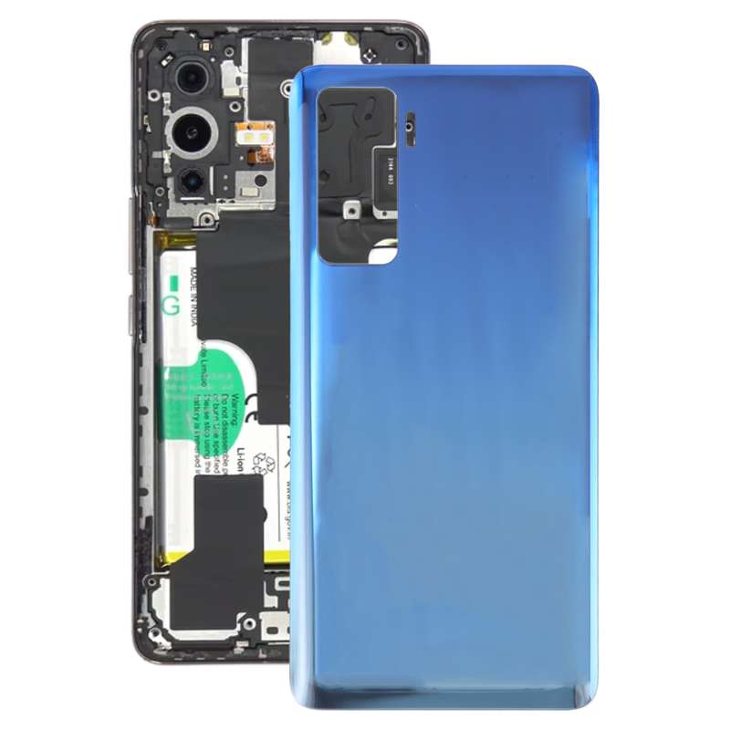 For vivo iQOO 5 5G OEM Glass Battery Back Cover(Blue)