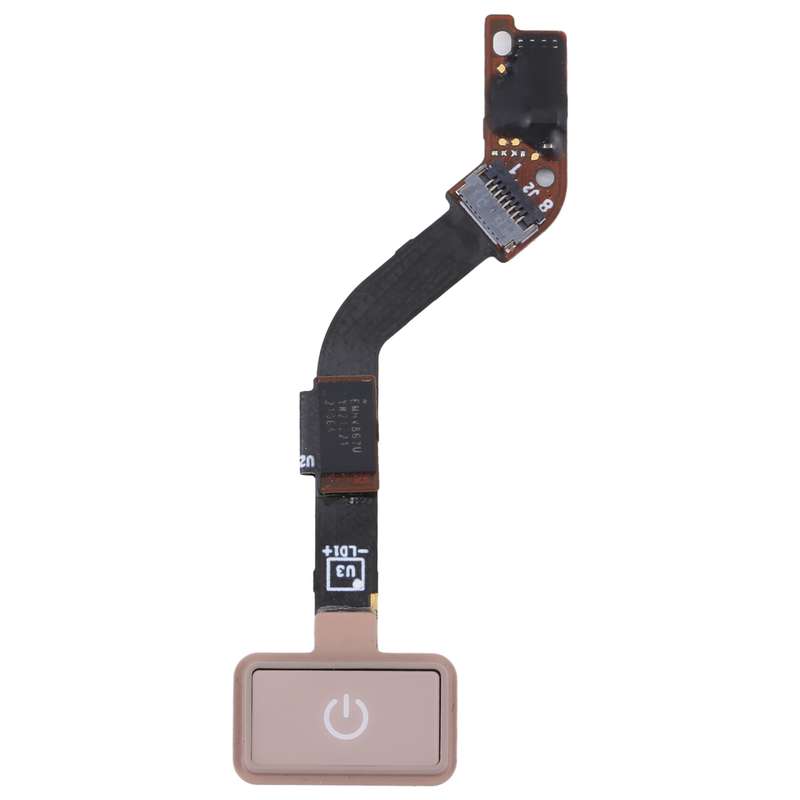 Power / Fingerprint Touch-ID Button Flex Cable for Microsoft Surface Laptop Go 1934(Silver)