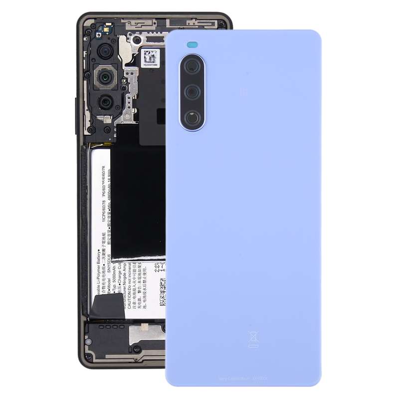 For Sony Xperia 10 IV Original Battery Back Cover(Blue)