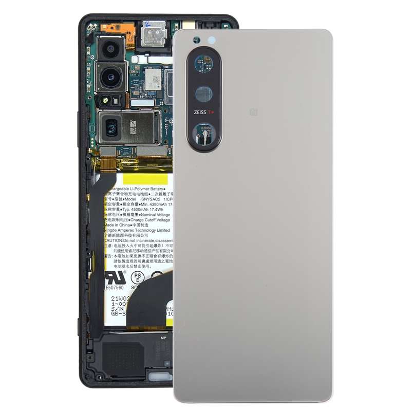 For Sony Xperia 5 III Original Battery Back Cover with Camera Lens Cover(Pink)