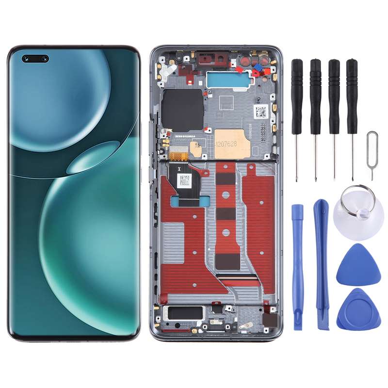 Original LCD Screen For Honor Magic4 Pro Digitizer Full Assembly with Frame(Black)