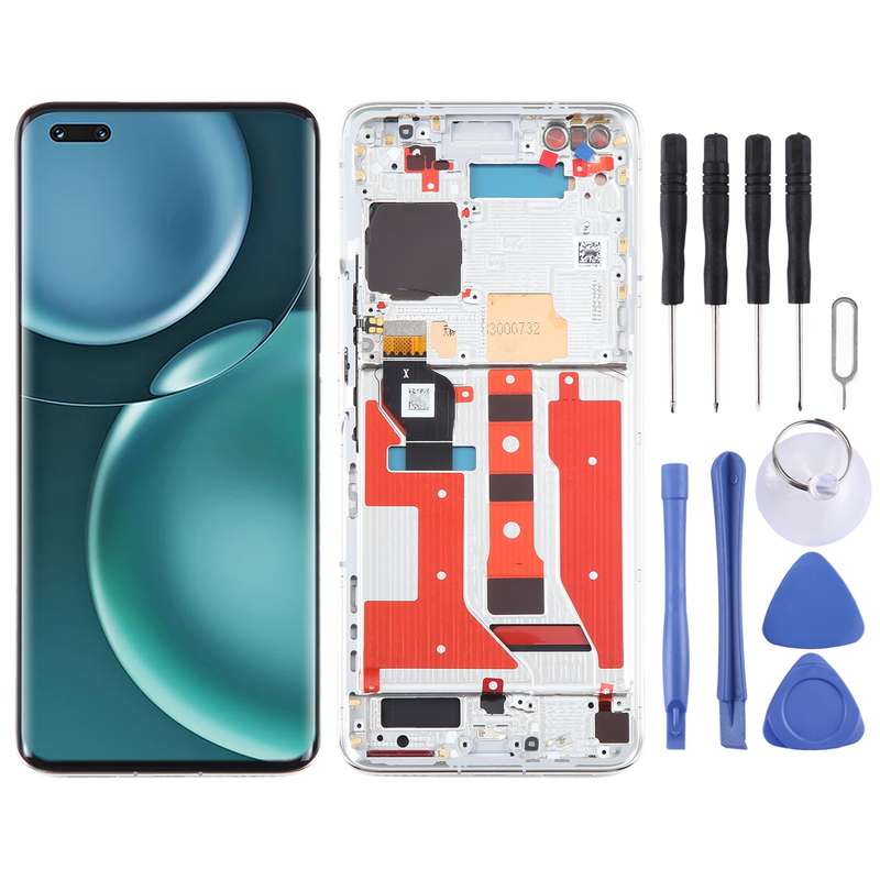 Original LCD Screen For Honor Magic4 Pro Digitizer Full Assembly with Frame(Black)