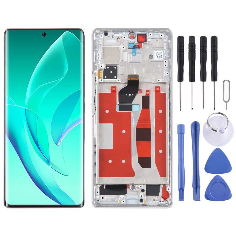 Original LCD Screen For Honor 60 Digitizer Full Assembly with Frame(Black)