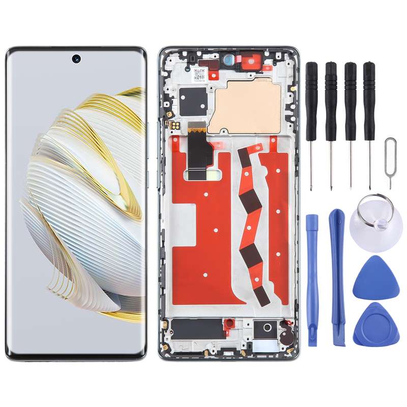 Original LCD Screen For Huawei nova 10 Digitizer Full Assembly with Frame(Silver)
