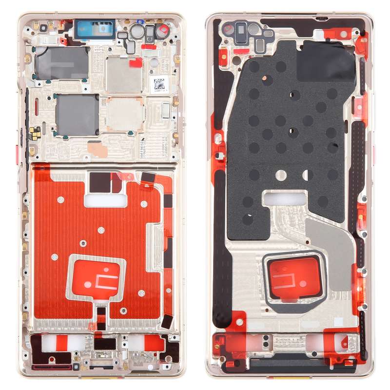 For Huawei Mate 40 Pro Front Housing LCD Frame Bezel Plate(Black)