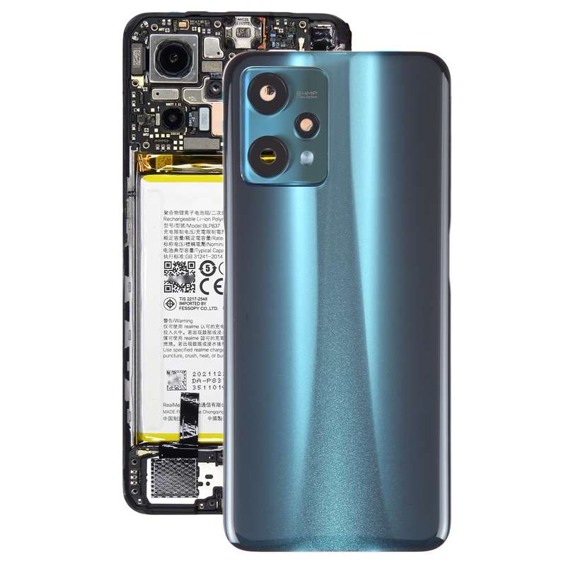 For Realme 9 Pro Original Battery Back Cover with Camera Lens Cover(Green)