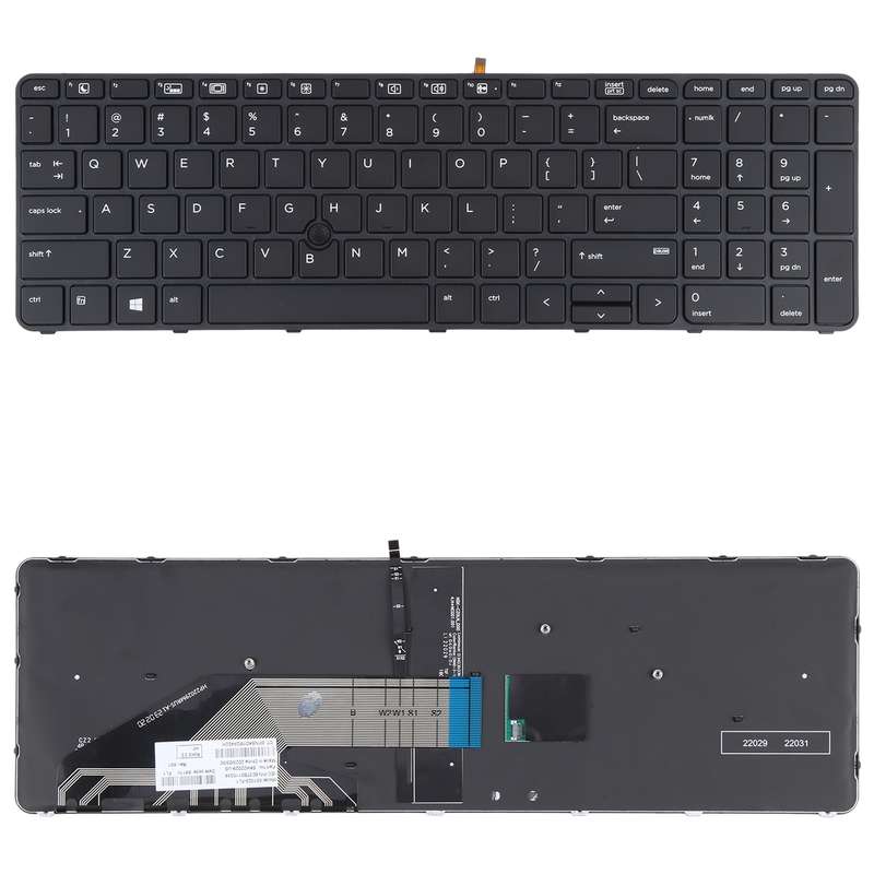 For HP Probook 650 G2 G3 655 G3 450 G3 841137-001 US Version Keyboard with Backlight and Pointing