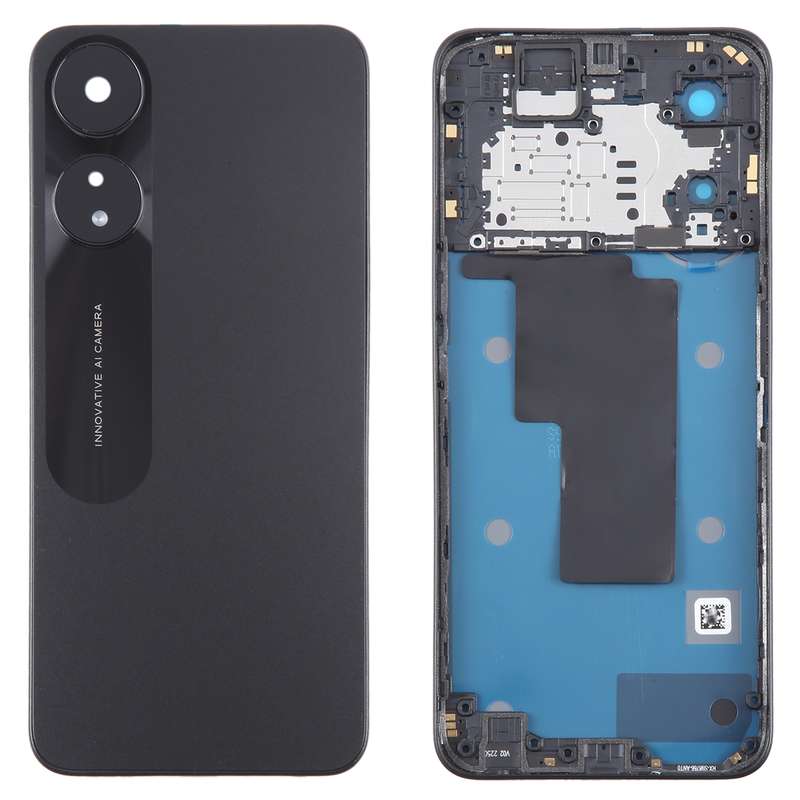 For OPPO A78 5G Original Battery Back Cover with Middle Frame(Black)