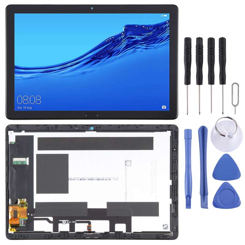 LCD Screen For Huawei MediaPad M5 Lite 10.1 BAH2-W19/BAH2-L09 Digitizer Full Assembly with Frame(Bla