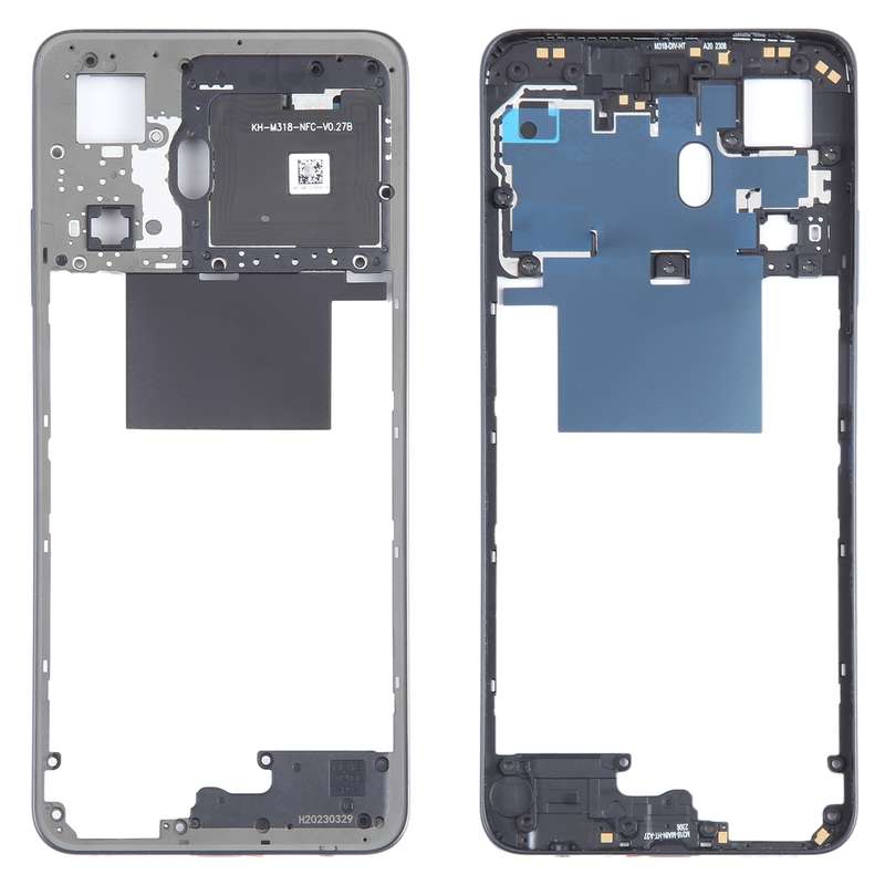 For Realme C55 Original Middle Frame Bezel Plate (Black)
