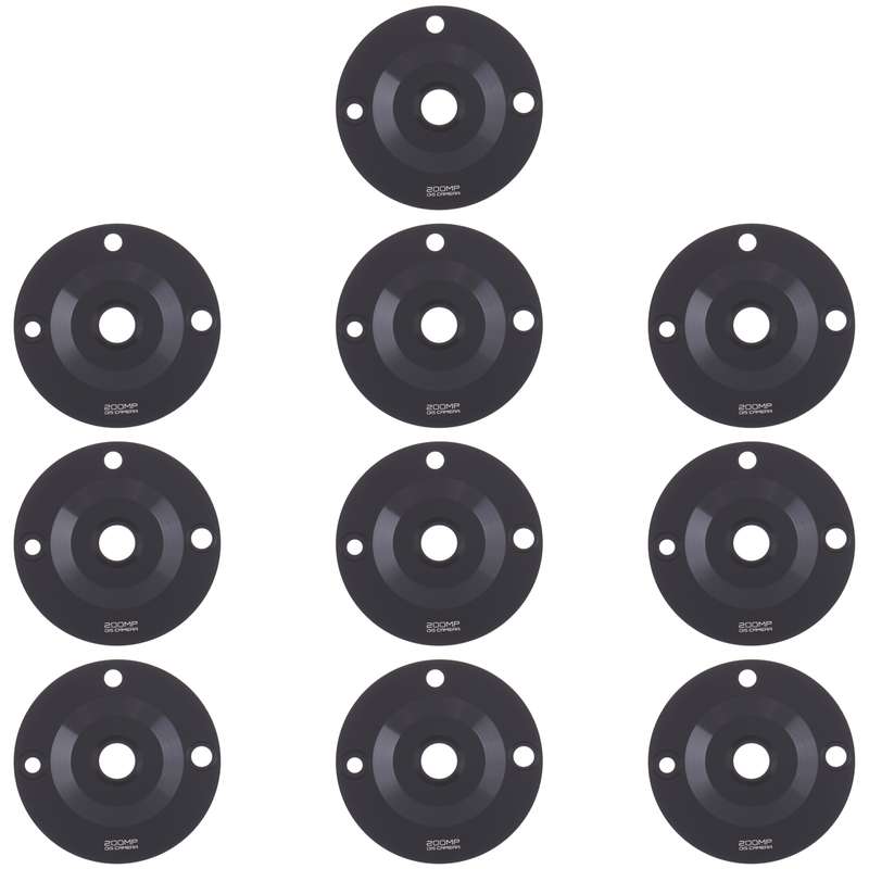 10 PCS Back Camera Lens for Realme 11 Pro+ (Black)