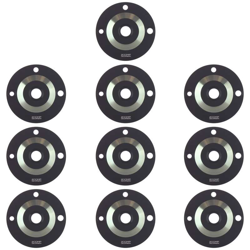 10 PCS Back Camera Lens for Realme 11 Pro+ (Black)