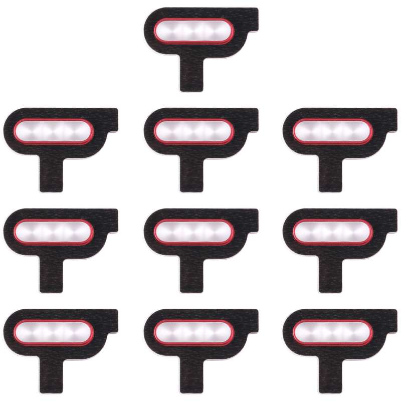 For vivo X90 Pro+ 10pcs Flashlight Covers (Black)
