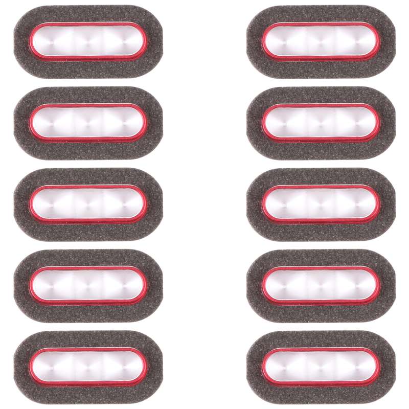 For vivo X90 Pro 10pcs Flashlight Covers (Red)