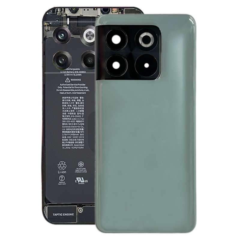 For OnePlus Ace Pro PGP110 Battery Back Cover with Camera Lens Cover (Green)