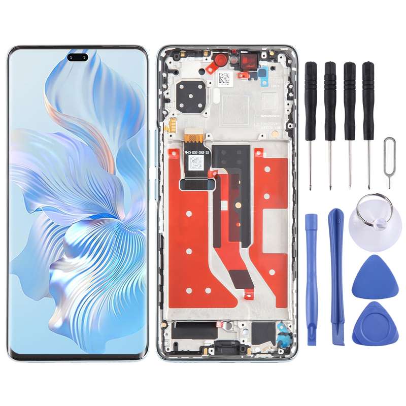 For Honor 80 Pro Original LCD Screen Digitizer Full Assembly with Frame (Black)