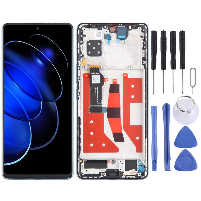 For Honor 80 GT Original LCD Screen Digitizer Full Assembly with Frame (Silver)