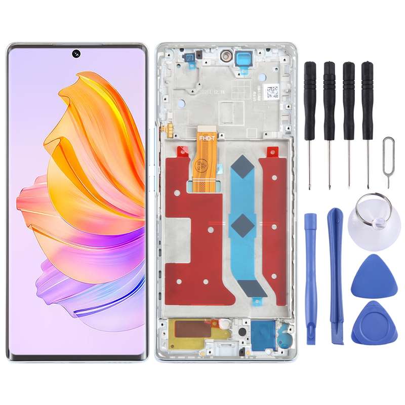 For Honor 80 SE Original LCD Screen Digitizer Full Assembly with Frame (Black)