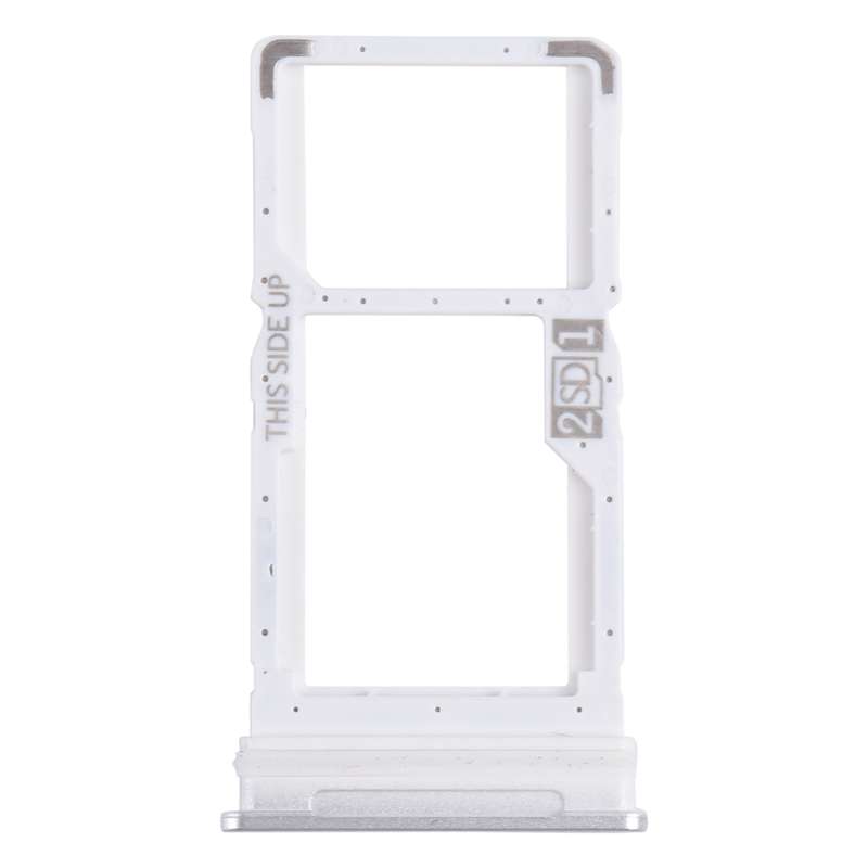 For Motorola One 5G Ace SIM Card Tray + Micro SD Card Tray (Black)