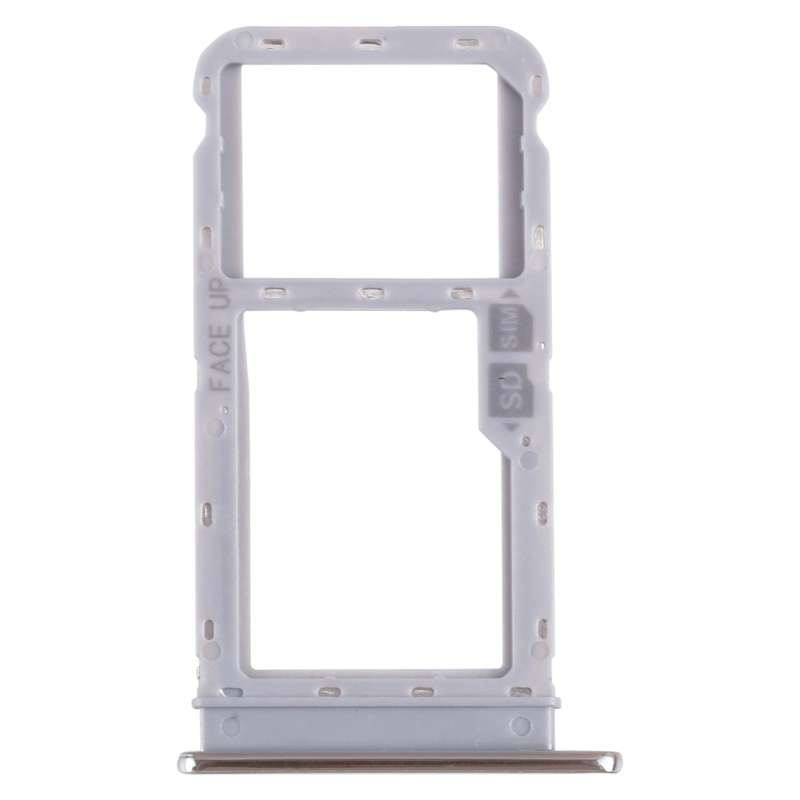 For Motorola Moto G Fast SIM Card Tray + Micro SD Card Tray (Silver)