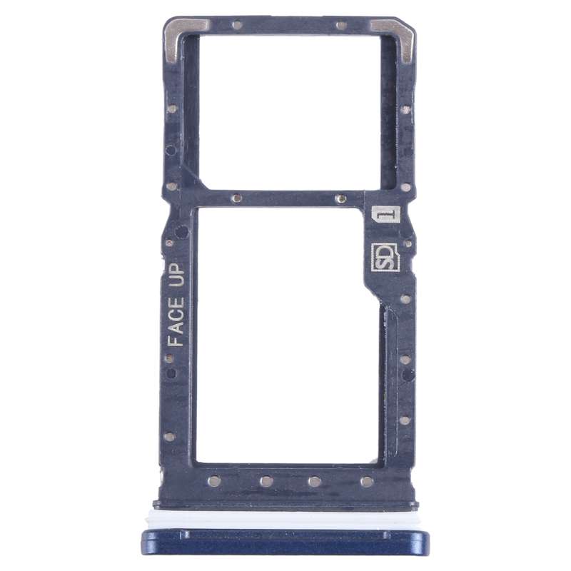 For Motorola Moto G Play 2021 SIM Card Tray + Micro SD Card Tray (Blue)