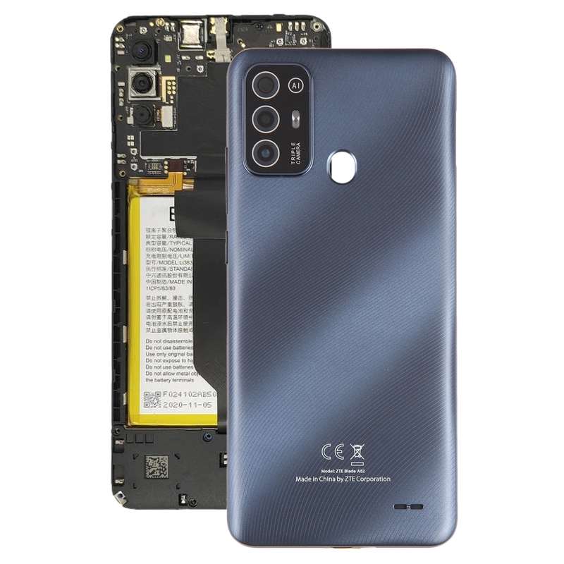 For ZTE Blade A52 Battery Back Cover(Grey)