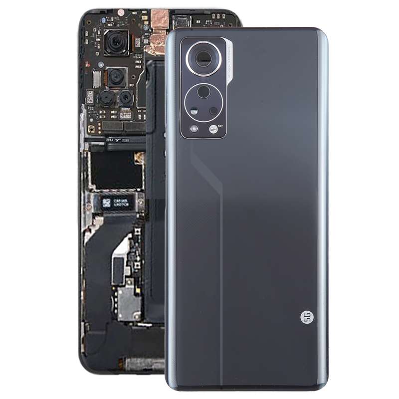 For ZTE Axon 30 5G A2322 Battery Back Cover with Camera Lens Cover(Black)
