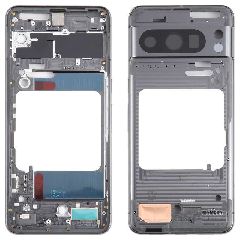For Google Pixel 8 Pro Original Front Housing LCD Frame Bezel Plate (Blue)