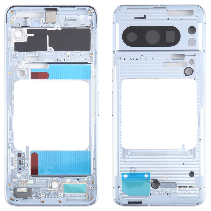 For Google Pixel 8 Pro Original Front Housing LCD Frame Bezel Plate (Blue)