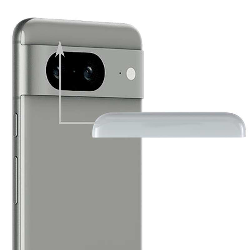 For Google Pixel 8 Original Front Upper Top Back Cover (Black)