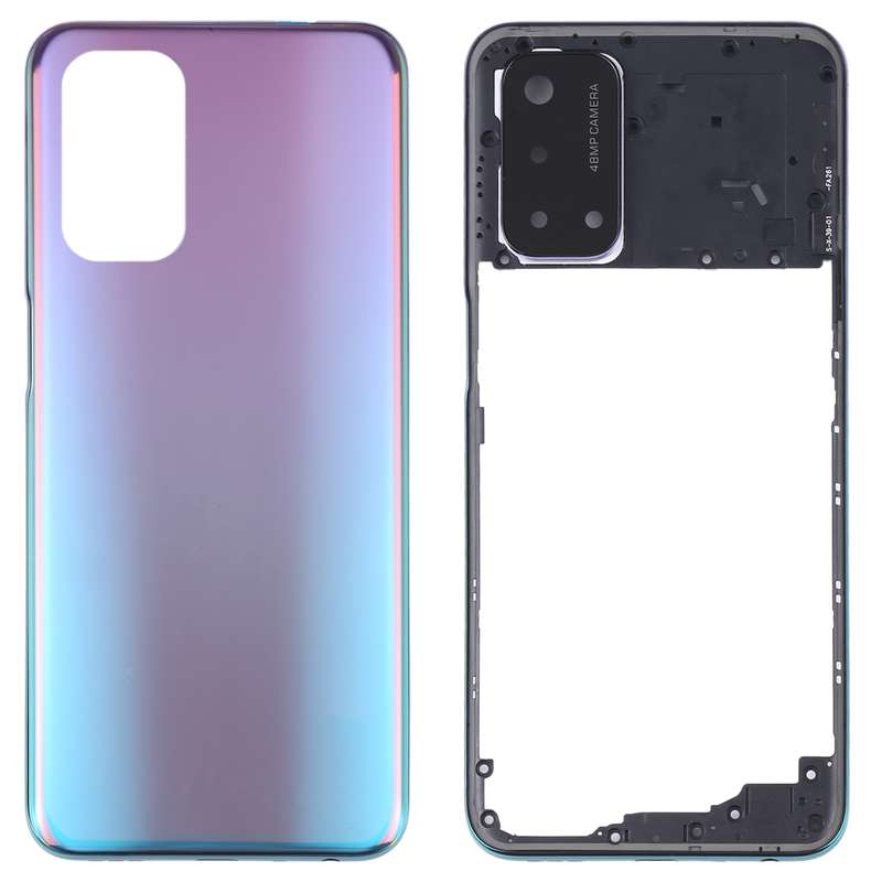 For OPPO A93 5G Battery Back Cover with Middle Frame(Black)