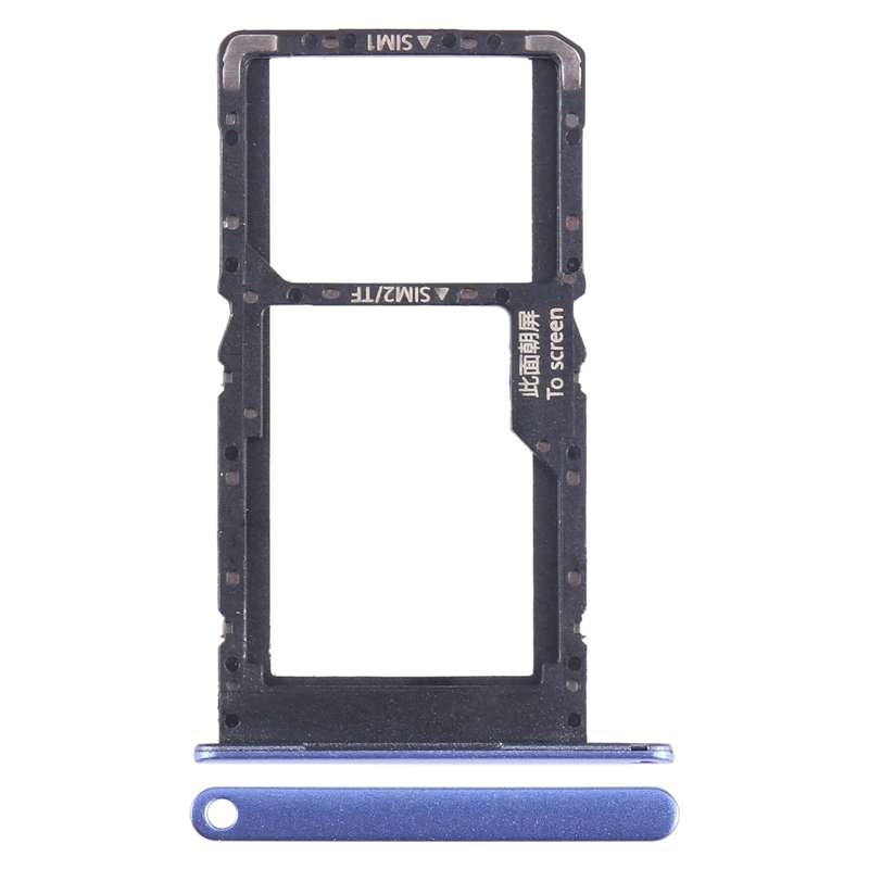 For Huawei Enjoy 50 SIM + SIM / Micro SD Card Tray (Black)