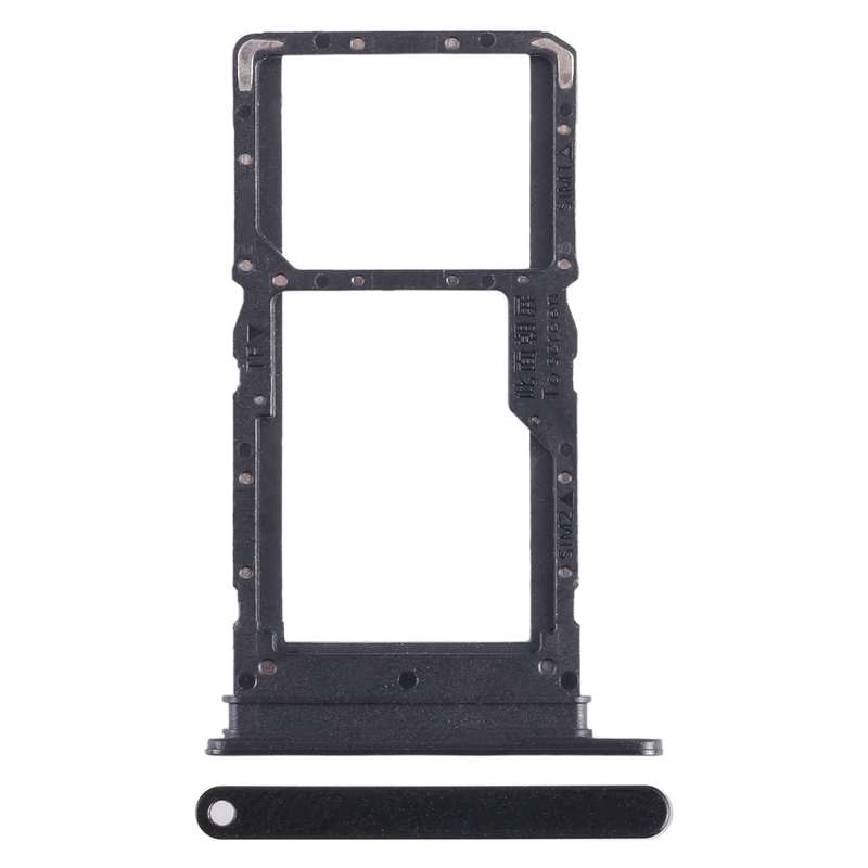 For Honor Play6C SIM + SIM / Micro SD Card Tray (Silver)