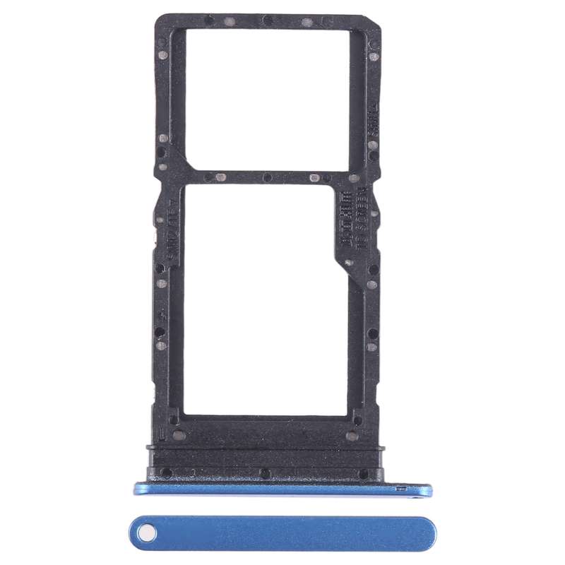 For Honor X7 SIM + SIM / Micro SD Card Tray (Black)